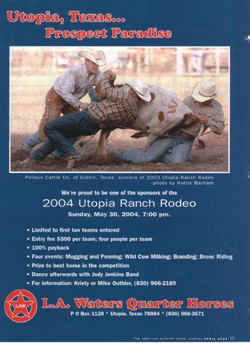 L.A. Waters Quarter Horses - AQHA Ads